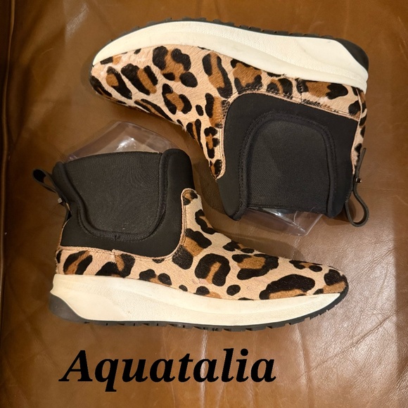 Aquatalia Leopard Boots Size 6 - Picture 1 of 8